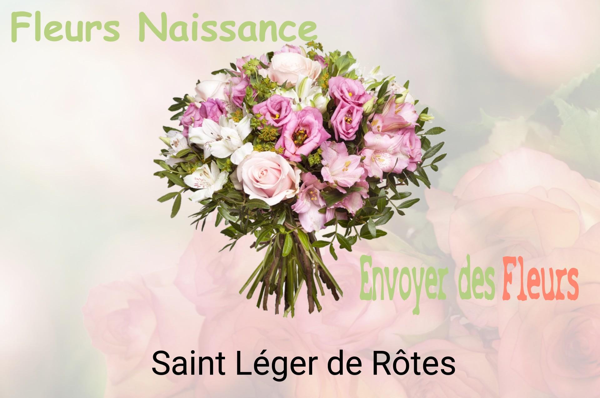 Bouquet de fleurs de naissance livré à Saint-Léger-de-Rôtes